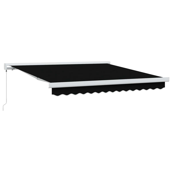 Vedettävä markiisi Musta 300 x 250 cm Kangas ja Alumiini