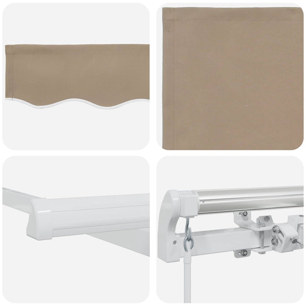 Vedettävä markiisi Beige 300 x 250 x 165 cm