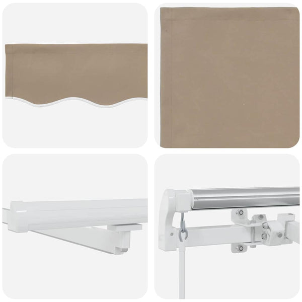 Vedettävä markiisi Beige 300 x 250 cm Kangas ja alumiini