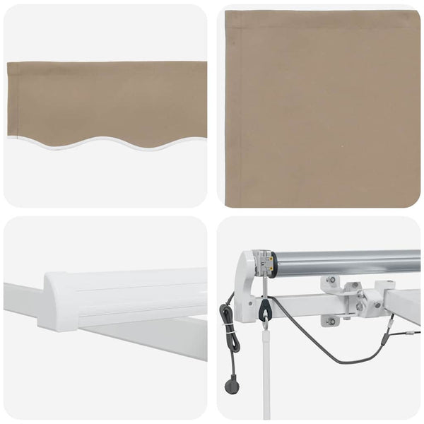 Vedettävä markiisi Beige 300 x 250 cm Polyesteri