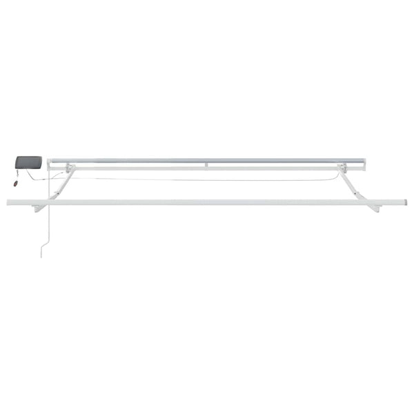Vedettävä markiisi valkoinen 300 x 250 cm Kangas ja alumiini