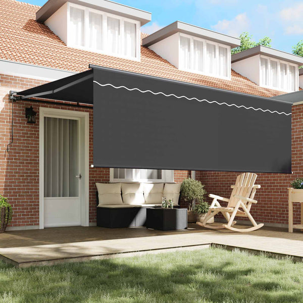 Aurinkovarjon runko Keltainen ja valkoinen 350 x 250 cm