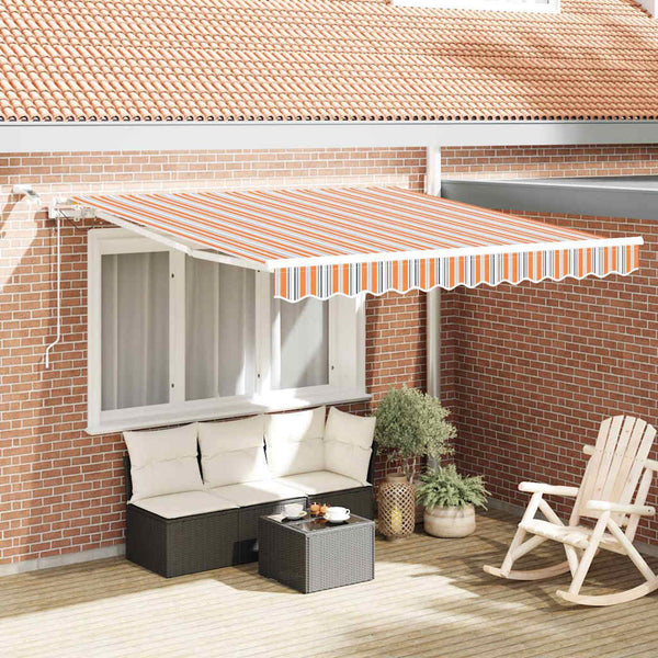 Vedettävä markiisi Monivärinen 350 x 250 cm Polyesteri