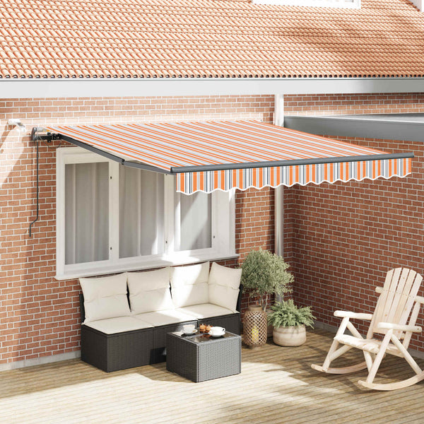 Vedettävä markiisi Monivärinen 350 x 250 cm Polyesteri