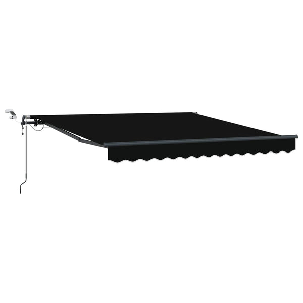Vedettävä markiisi Musta 350 x 250 cm Polyesteri