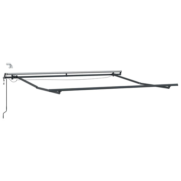 Vedettävä markiisi Musta 350 x 250 cm Polyesteri