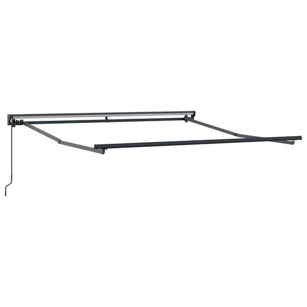 Aurinkovarjon runko Musta 350 x 250 cm