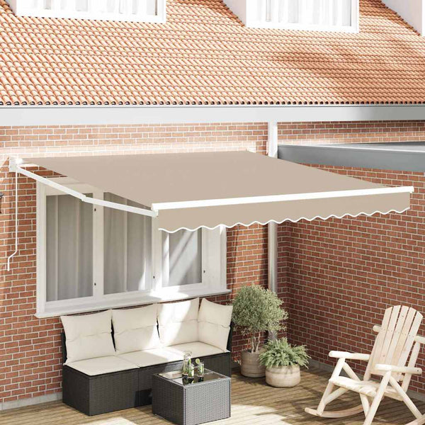 Vedettävä markiisi Beige 350 x 250 cm