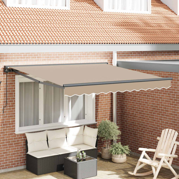 Aurinkovarjon runko Beige 350 x 250 cm