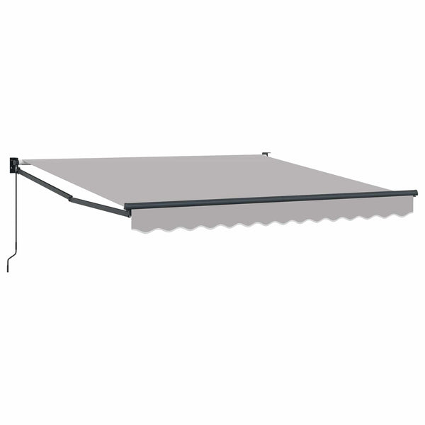 Vedettävä markiisi Vaaleanharmaa 350 x 250 cm