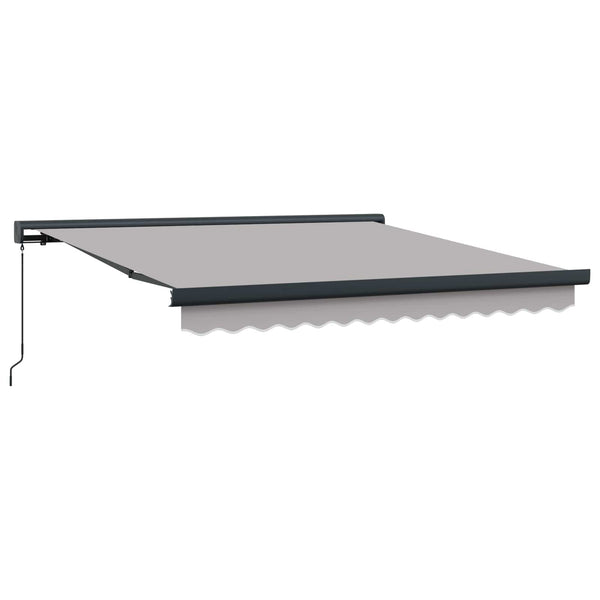 Vedettävä markiisi Vaaleanharmaa 350 x 250 cm