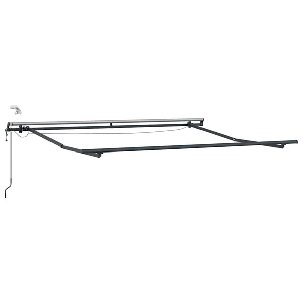 Vedettävä markiisi Punainen 350 x 250 cm Polyesteri