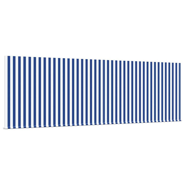 Vedettävä markiisi Sininen ja valkoinen 400 × 300 cm