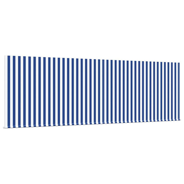 Vedettävä markiisi Sininen ja valkoinen 400 × 300 cm
