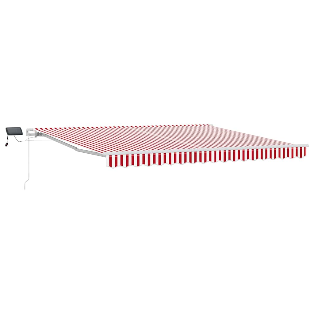 Käsikäyttöinen markiisi aurinkokenno-LED-valolla 4 x 3 m