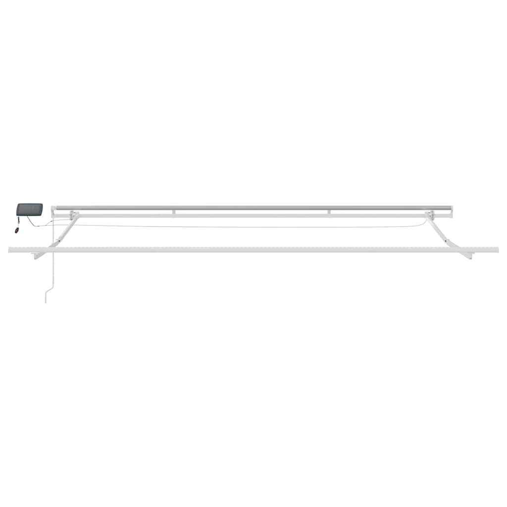 Käsikäyttöinen markiisi aurinkokenno-LED-valolla 4 x 3 m