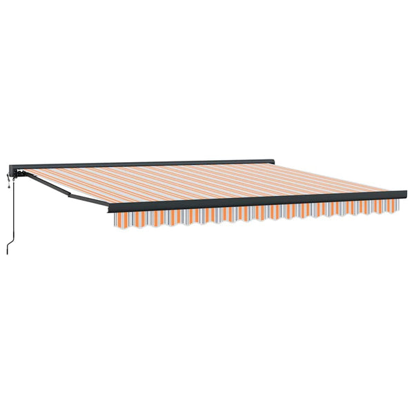 Vedettävä markiisi Monivärinen 400 × 300 cm Kangas ja Metalli