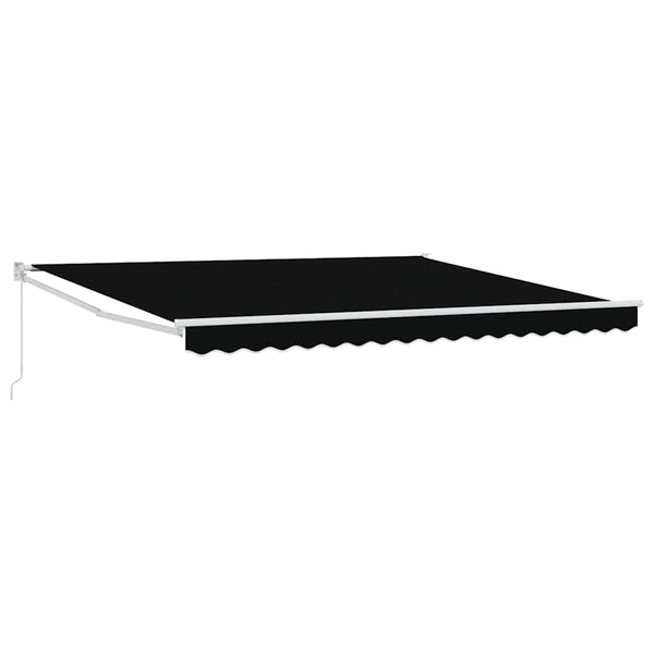 Vedettävä markiisi Musta 400 × 300 cm