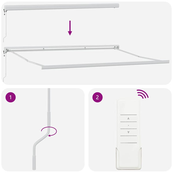 Vedettävä markiisi Oranssi ja ruskea 450 x 300 x 165 cm