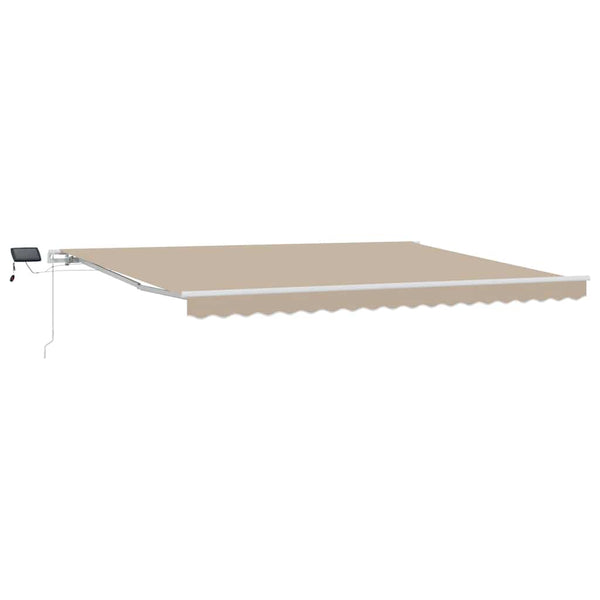 Vedettävä markiisi Beige 450 × 300 cm Kangas ja alumiini