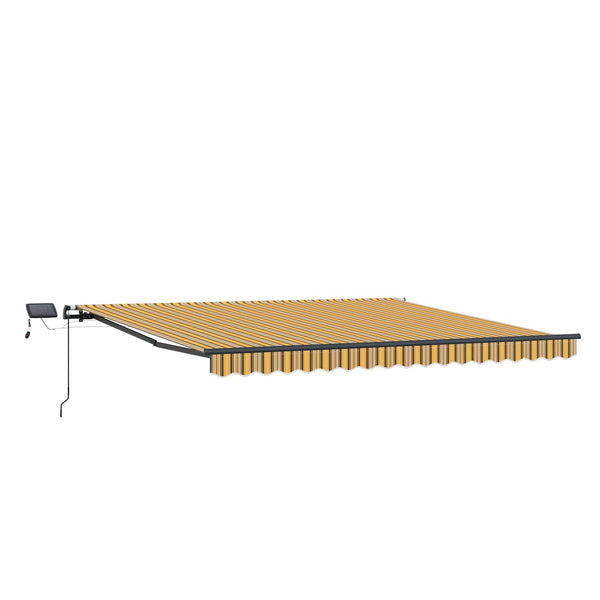 Vedettävä markiisi Monivärinen 450 × 350 cm Kangas ja alumiini