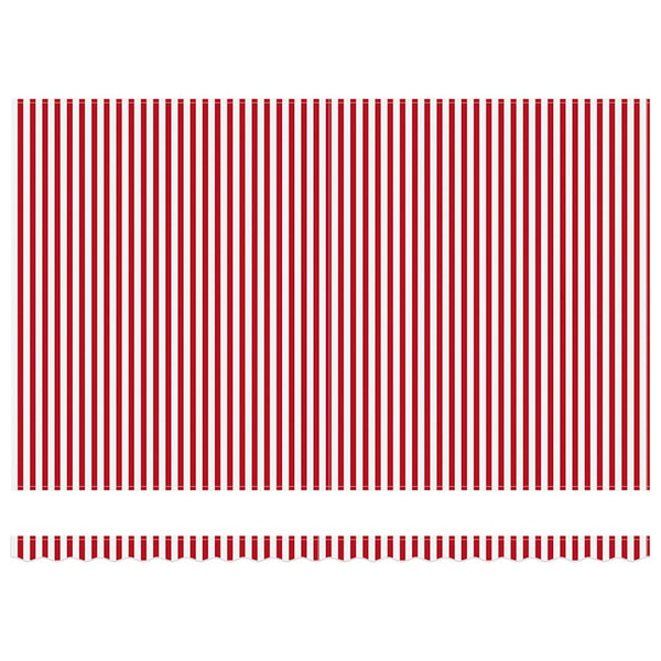 Vedettävä markiisi Punainen ja valkoinen 500 × 300 cm