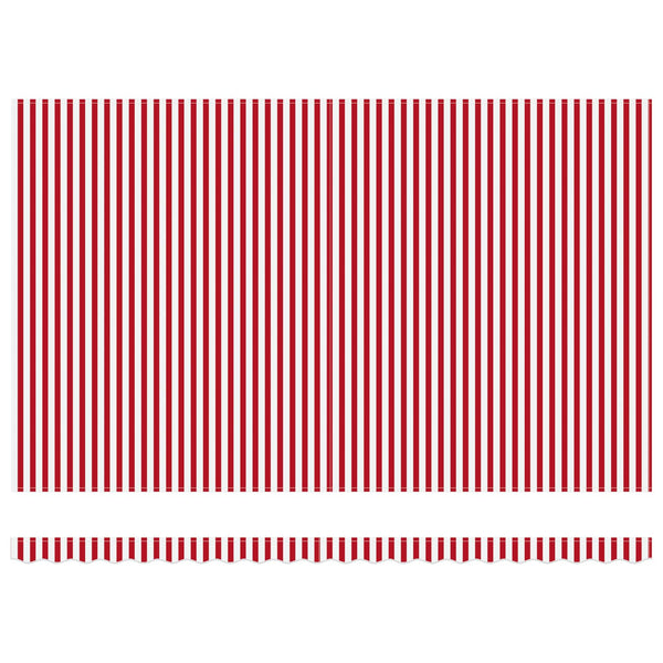 Vedettävä markiisi Punainen ja valkoinen 500 × 300 cm