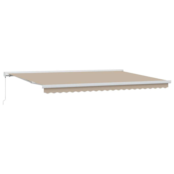 Vedettävä markiisi Beige 500 × 300 cm Kangas ja Alumiini