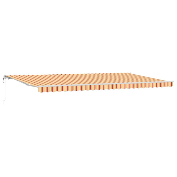 Sähkômarkiis 6 x 3,5 m Kelta-oranssiraitainen 100% polyesteri