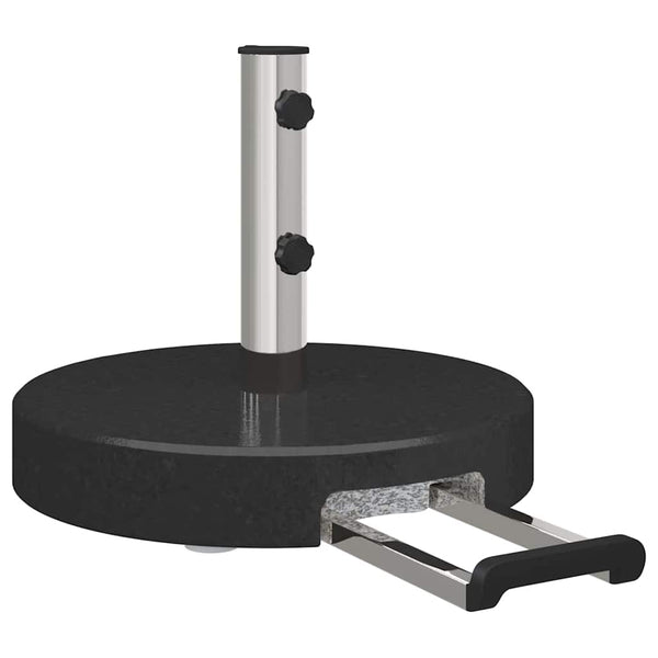 Päivänvarjonjalusta 29 kg Musta Graniitti Pyöreä