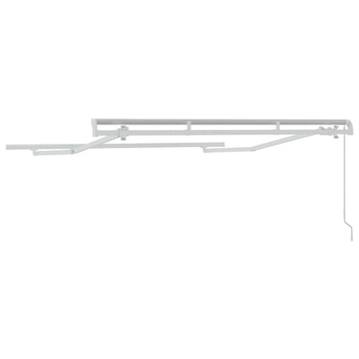 Aurinkovarjon runko Valkoinen 2.5 x 2 m Metalli