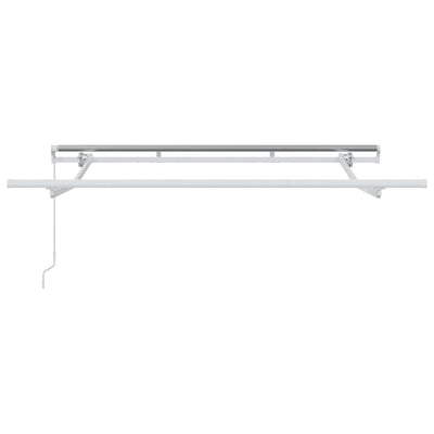 Aurinkovarjon runko Valkoinen 2.5 x 2 m Metalli