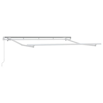 Aurinkovarjon runko Valkoinen 3 x 2 m Metalli