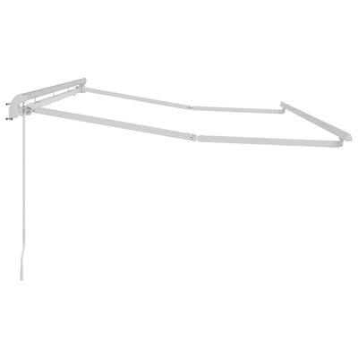 Aurinkovarjon runko Valkoinen 4 x 2 m Metalli