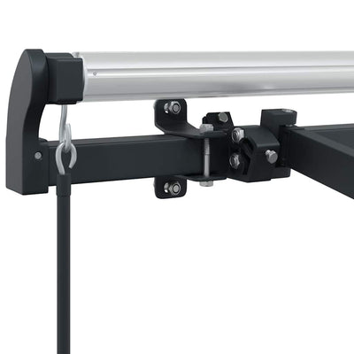 Aurinkovarjon runko Antrasiitti 3.5 x 2 m Metalli