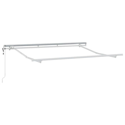 Aurinkovarjon runko Valkoinen 3 x 2 m Metalli