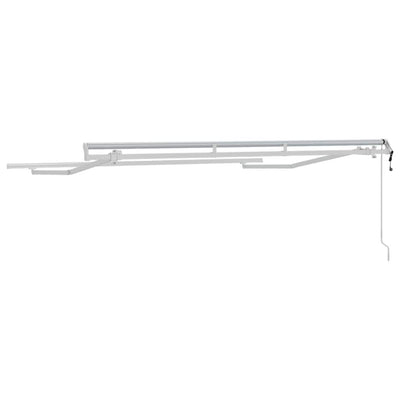 Aurinkovarjon runko Valkoinen 3 x 2 m Metalli
