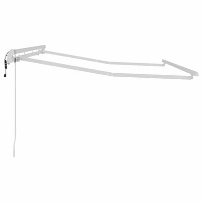 Aurinkovarjon runko Valkoinen 3 x 2 m Metalli
