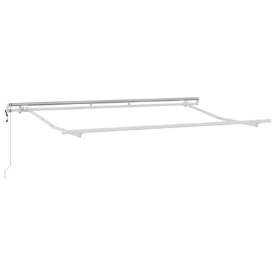 Aurinkovarjon runko Valkoinen 3.5 x 2 m Metalli
