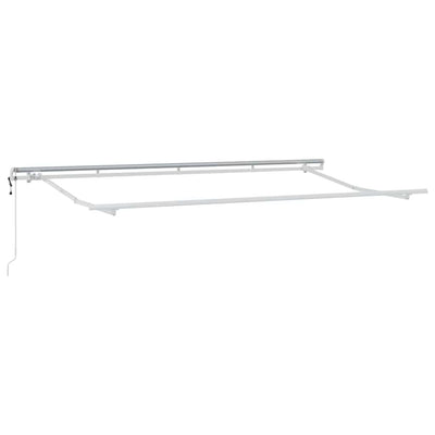 Aurinkovarjon runko Valkoinen 4 x 2 m Metalli