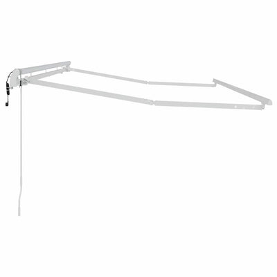 Aurinkovarjon runko Valkoinen 4 x 2 m Metalli