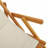 Ruskea rantatuoli Letai 61,5x123x82cm (2 pcs akaasiapuu)