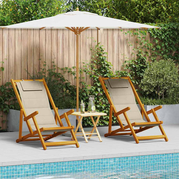 Ruskea rantatuoli Letai 61,5x123x82cm (2 pcs akaasiapuu)