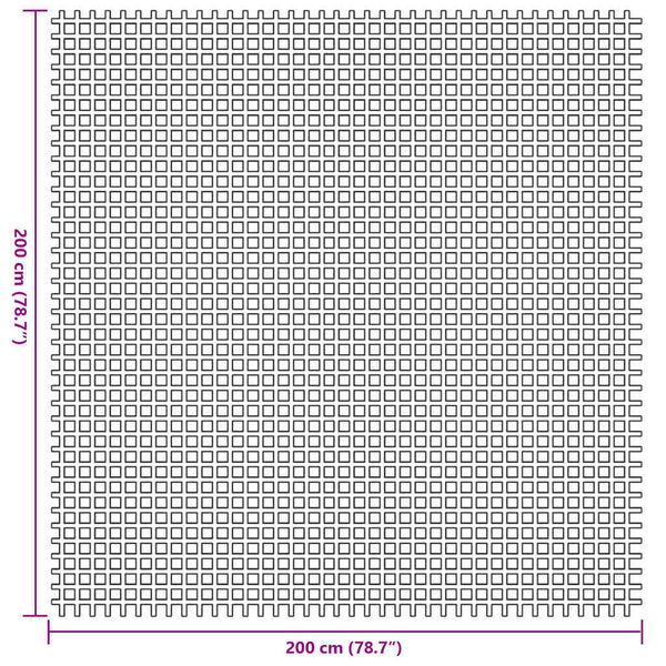 Telttamatto Sininen 200 x 200 cm Polyesteri