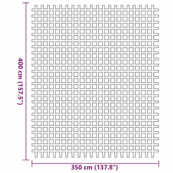 Telttamatto Vihreä 400 × 350 cm Polyesteri