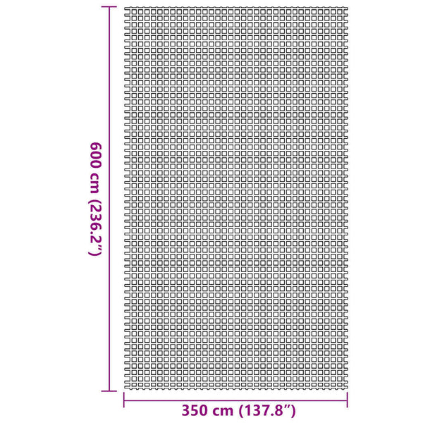 Telttamatto Vihreä 600 × 350 cm Polyesteri