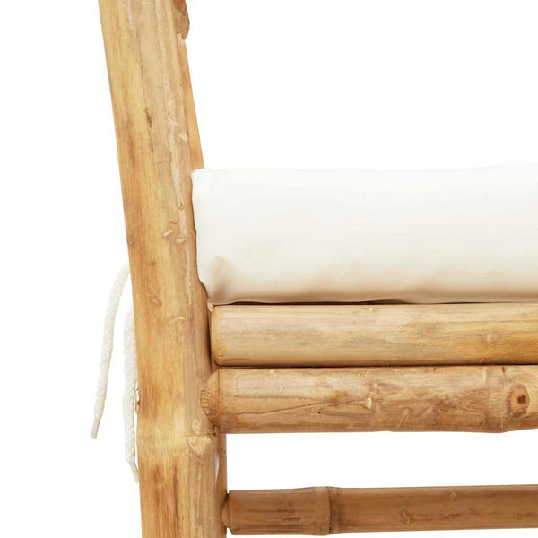 Puutarhapenkki 2 -Seater 110 x 38 x 65 cm Bambu Ruskea