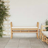 Puutarhapenkki 2 -Seater 110 x 38 x 65 cm Bambu Ruskea