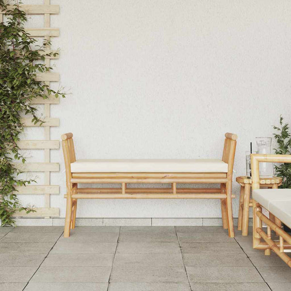 Puutarhapenkki 2 -Seater 110 x 38 x 65 cm Bambu Ruskea