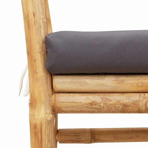 Puutarhapenkki 2 -Seater 110 x 38 x 65 cm Bambu Ruskea